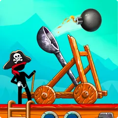 Download The Catapult: Stickman Pirates [MOD Unlimited money] latest version 2.2.5 for Android