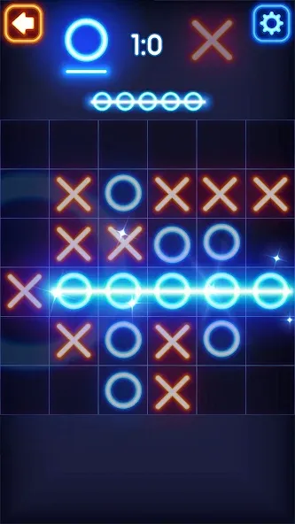 Download Tic Tac Toe Glow: 2 Players [MOD Unlimited coins] latest version 2.5.6 for Android