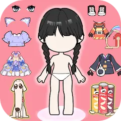 Download Vlinder Doll: Dress up games [MOD Menu] latest version 1.6.6 for Android