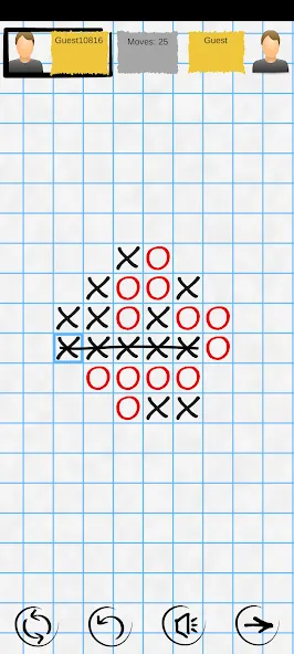 Tic Tac Toe Online: Mega XO [МОД: Все открыто, Дополнительные деньги и Меню MOD] Screenshot 1