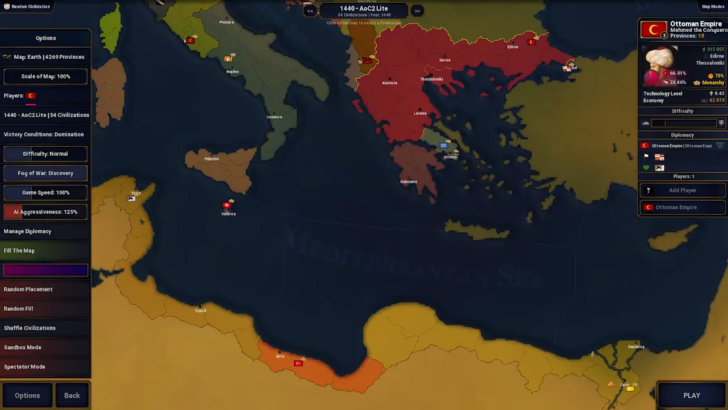 Age of History II - Lite (Эйдж оф Гистори ) [МОД: Много монет, Открытые уровни и Мега MOD] Screenshot 2