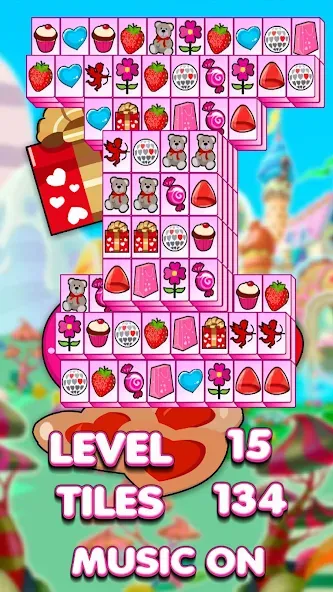 Lovely Mahjong [МОД: Деньги, Монеты и Меню MOD] Screenshot 2