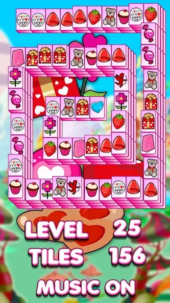 Lovely Mahjong [МОД: Деньги, Монеты и Меню MOD] Screenshot 4