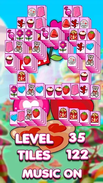 Lovely Mahjong [МОД: Деньги, Монеты и Меню MOD] Screenshot 5