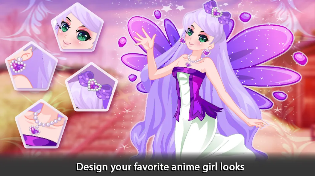 Dress Up Angel Anime Girl Game [МОД: Деньги, Монеты и Меню MOD] Screenshot 2
