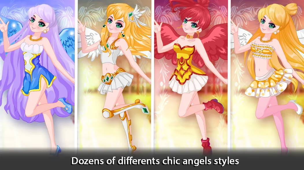 Dress Up Angel Anime Girl Game [МОД: Деньги, Монеты и Меню MOD] Screenshot 4