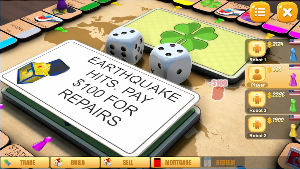 Rento - Dice Board Game Online [МОД: Деньги, Монеты и Меню MOD] Screenshot 3