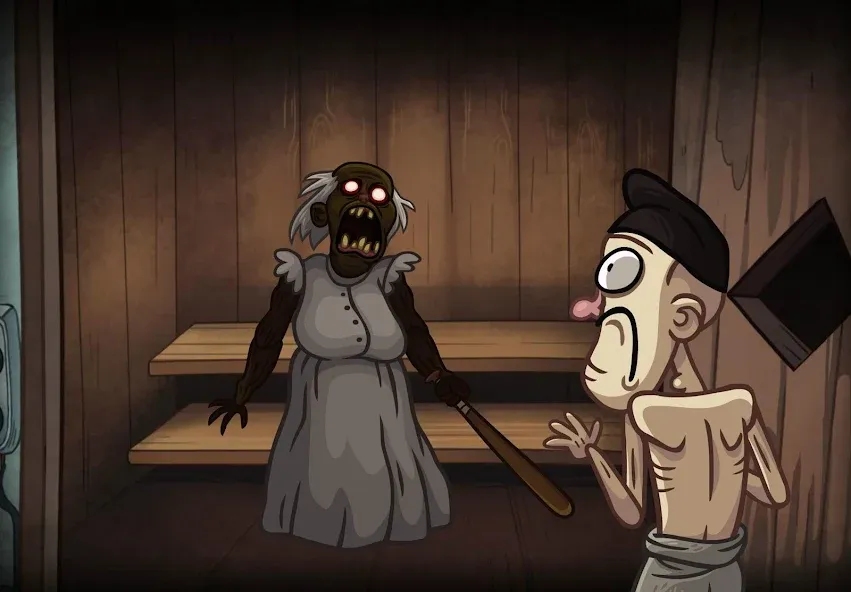 Troll Face Quest: Horror 3 (Тролл Фейс Квест) [МОД: Деньги, Монеты и Меню MOD] Screenshot 2