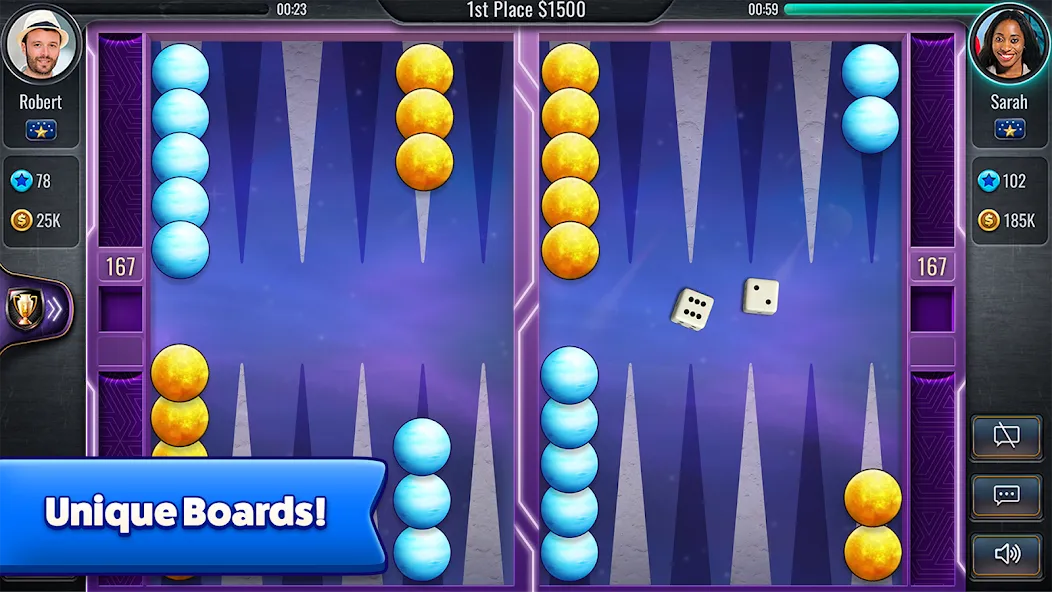 Backgammon - Lord of the Board (Бэкгаммон) [МОД: Бесконечные деньги, Монеты и Мега MOD] Screenshot 2