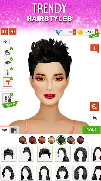 Fashion Stylist: Dress Up Game [МОД: Все открыто, Дополнительные деньги и Меню MOD] Screenshot 3