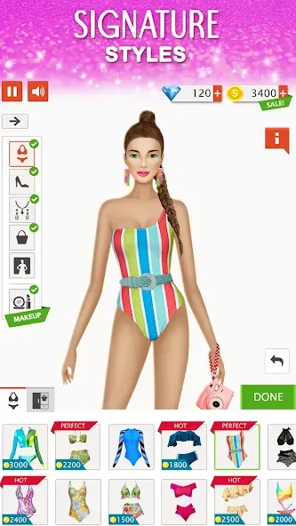 Fashion Stylist: Dress Up Game [МОД: Все открыто, Дополнительные деньги и Меню MOD] Screenshot 5