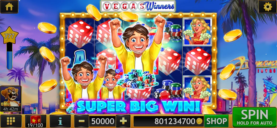 Slots of Luck: Vegas Casino (Слоты удачи) [МОД: Деньги, Монеты и Меню MOD] Screenshot 2