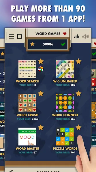 Word Games 101-in-1 (Уорд Геймс 100) [МОД: Бесконечные деньги, Монеты и Мега MOD] Screenshot 1