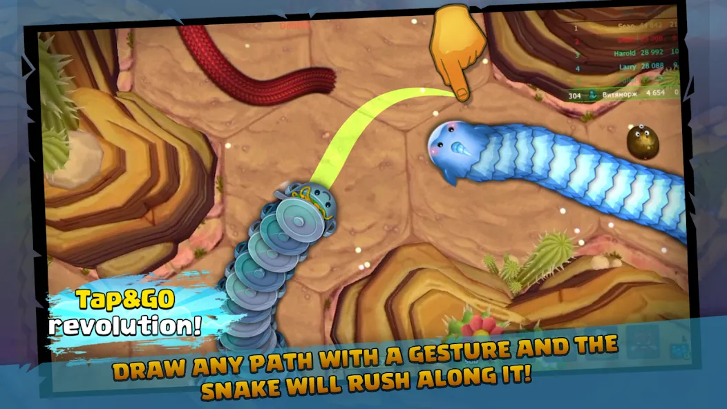 Little Big Snake (Литл Биг Снейк) [МОД: Бесконечные деньги, Монеты и Мега MOD] Screenshot 2
