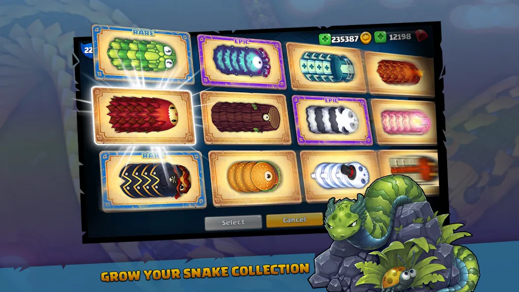 Little Big Snake (Литл Биг Снейк) [МОД: Бесконечные деньги, Монеты и Мега MOD] Screenshot 3