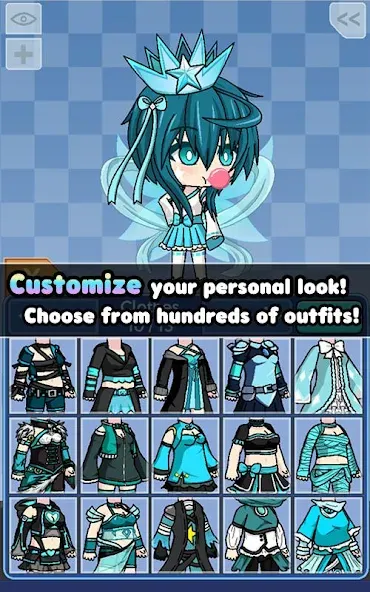 Pocket Chibi - Anime Dress Up (Покет Чиби) [МОД: Много монет, Открытые уровни и Мега MOD] Screenshot 5