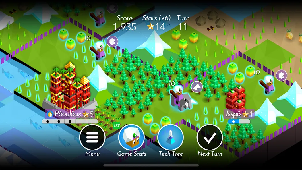 The Battle of Polytopia (Зе Батл оф Политопия) [МОД: Все открыто, Дополнительные деньги и Меню MOD] Screenshot 5