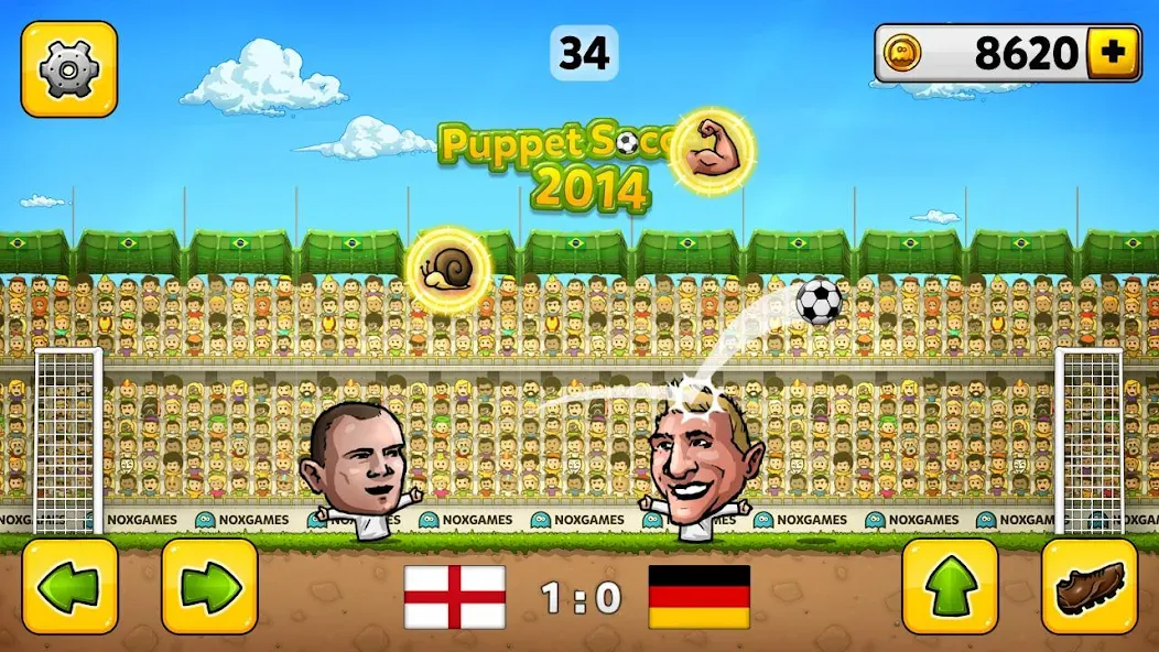 Puppet Soccer - Football [МОД: Деньги, Монеты и Меню MOD] Screenshot 2