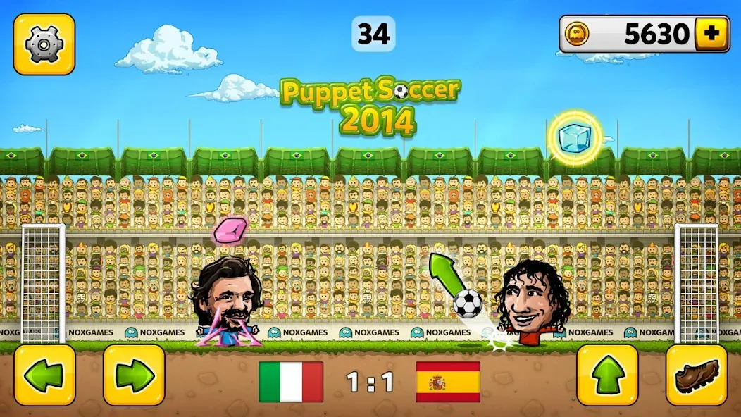 Puppet Soccer - Football [МОД: Деньги, Монеты и Меню MOD] Screenshot 3