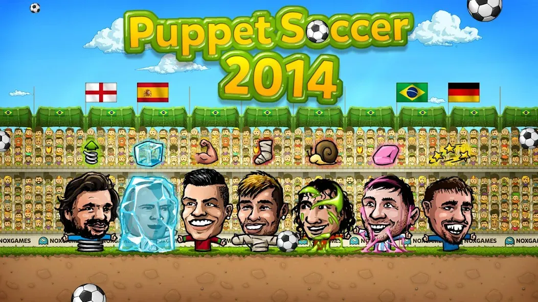 Puppet Soccer - Football [МОД: Деньги, Монеты и Меню MOD] Screenshot 4