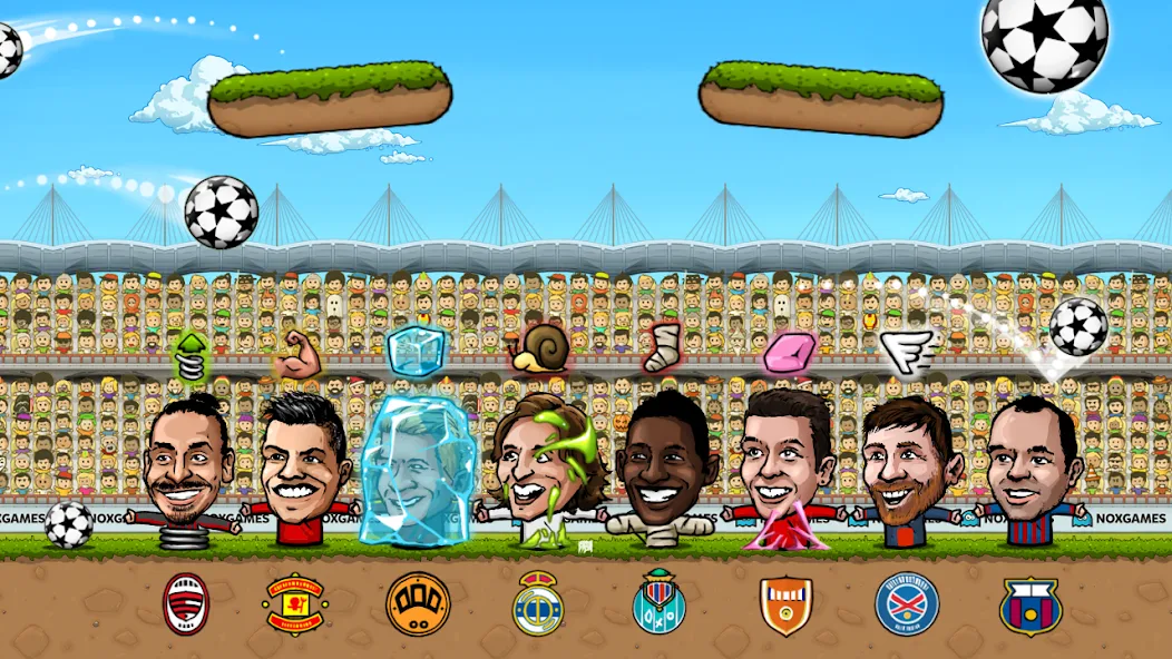 Puppet Soccer: Champs League (Паппет Соккер) [МОД: Много монет, Открытые уровни и Мега MOD] Screenshot 3