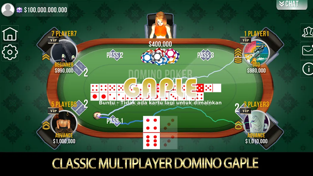 Domino Poker QiuQiu Gaple (Домино Покер ЧиЧи Гапле) [МОД: Бесконечные деньги, Монеты и Мега MOD] Screenshot 1