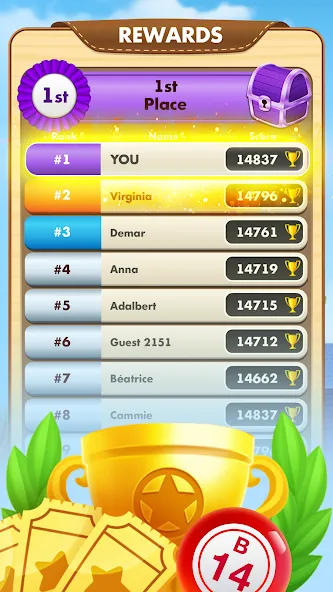 Bingo Country Boys: Tournament (Бинго Кантри Бойз) [МОД: Много денег, Монет и Все открыто] Screenshot 3