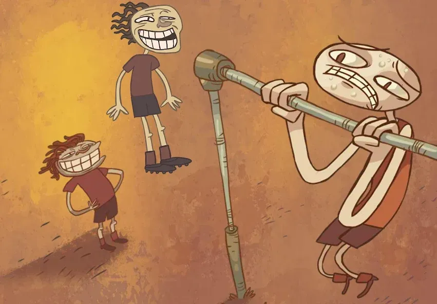 Troll Face Quest Sports Puzzle (Тролль Фейс Квест Спортс пазл) [МОД: Меню, Бесконечные монеты и Открытые уровни] Screenshot 1