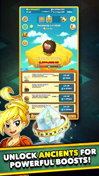 Clicker Heroes - Idle RPG (Кликер Герои) [МОД: Много денег, Монет и Все открыто] Screenshot 1