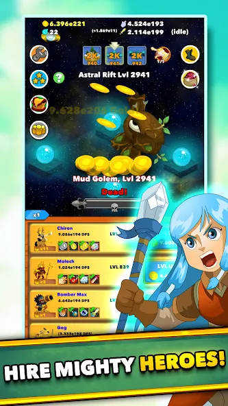 Clicker Heroes - Idle RPG (Кликер Герои) [МОД: Много денег, Монет и Все открыто] Screenshot 4