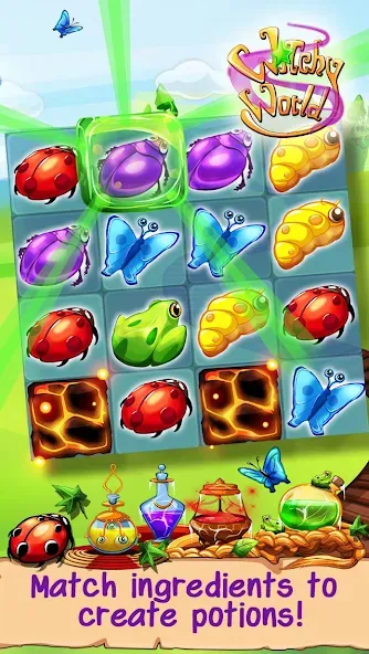 Witchy World (Уитчи Ворлд) [МОД: Много монет, Открытые уровни и Мега MOD] Screenshot 2