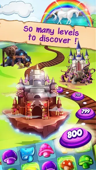 Witchy World (Уитчи Ворлд) [МОД: Много монет, Открытые уровни и Мега MOD] Screenshot 4