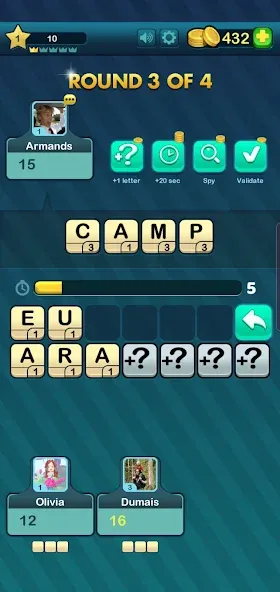Word Battle (Уорд Баттл) [МОД: Все открыто, Дополнительные деньги и Меню MOD] Screenshot 1