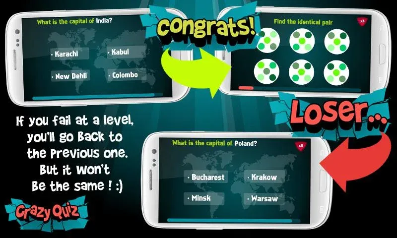 Crazy Quiz (Крэйзи Квиз) [МОД: Много монет, Открытые уровни и Мега MOD] Screenshot 4