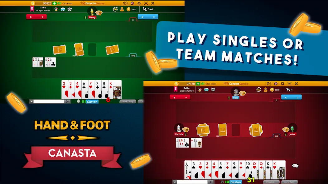 Hand and Foot Canasta [МОД: Много монет, Открытые уровни и Мега MOD] Screenshot 4
