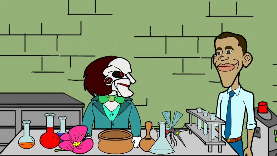 Obama Pigsaw: Alien Invasion (Обама Джигтрап) [МОД: Много денег, Монет и Все открыто] Screenshot 1