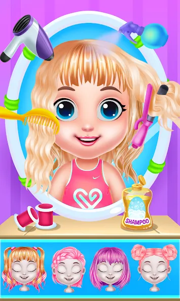 Baby Girl Caring Pinky Style (Беби Грл Керинг Пинки Стайл) [МОД: Деньги, Монеты и Меню MOD] Screenshot 2