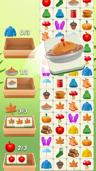 Tile Triple 3D (Тайл Трипл 3Д) [МОД: Меню, Бесконечные монеты и Открытые уровни] Screenshot 3