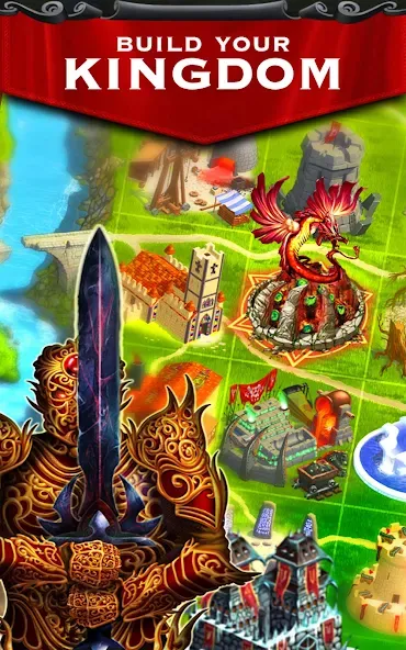 Kingdoms at War: Hardcore PVP (Кингдомс ат Вар) [МОД: Деньги, Монеты и Меню MOD] Screenshot 1