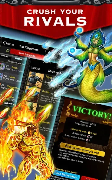 Kingdoms at War: Hardcore PVP (Кингдомс ат Вар) [МОД: Деньги, Монеты и Меню MOD] Screenshot 3