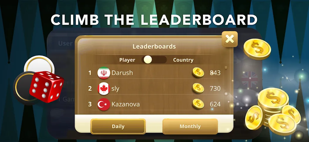 Backgammon Classic + Online [МОД: Много монет, Открытые уровни и Мега MOD] Screenshot 5