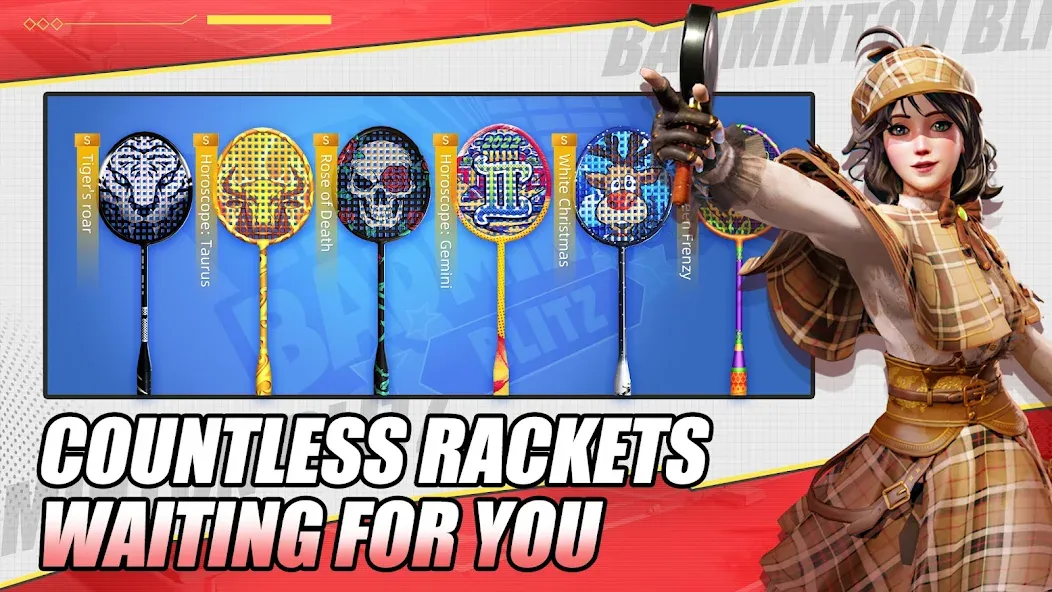Badminton Blitz - PVP online (Бэдминтон Блиц) [МОД: Все открыто, Дополнительные деньги и Меню MOD] Screenshot 2