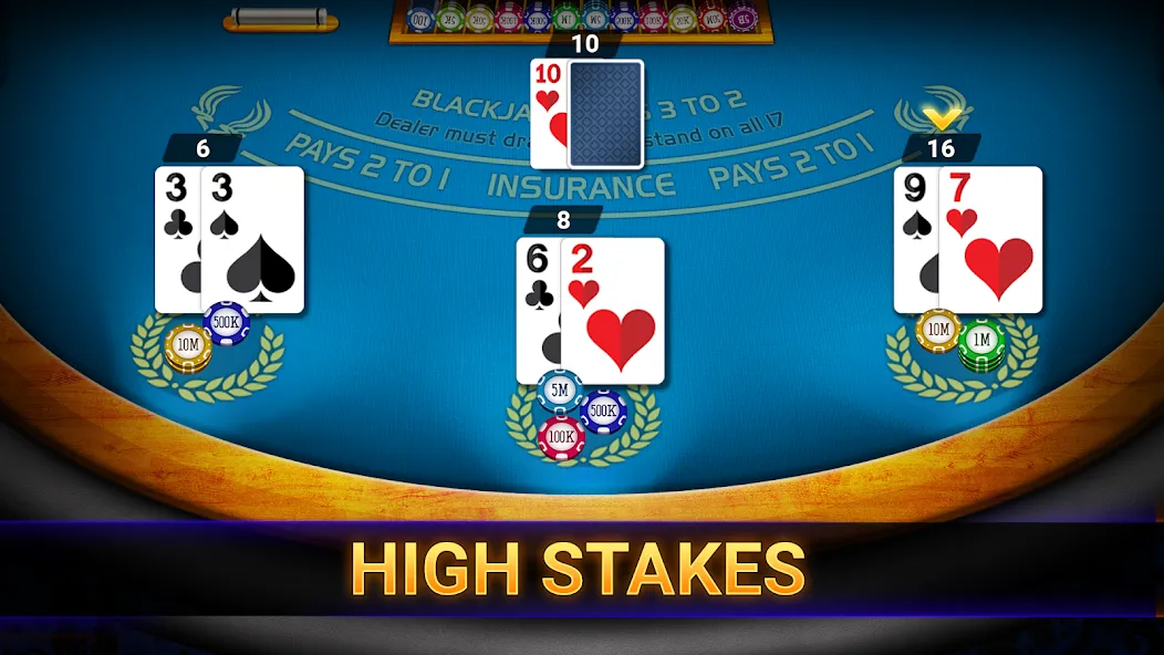 Blackjack 21: online casino (Блэкджек 21) [МОД: Все открыто, Дополнительные деньги и Меню MOD] Screenshot 2