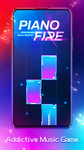 Piano Fire: Edm Music & Piano (Пиано Файр) [МОД: Бесконечные деньги, Монеты и Мега MOD] Screenshot 1