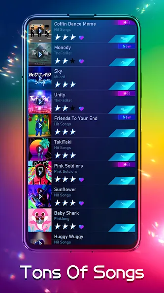 Piano Fire: Edm Music & Piano (Пиано Файр) [МОД: Бесконечные деньги, Монеты и Мега MOD] Screenshot 4