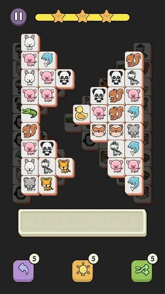 Match 3 Animal - Zen Puzzle (Матч 3 Животное) [МОД: Меню, Бесконечные монеты и Открытые уровни] Screenshot 1
