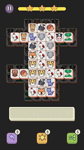 Match 3 Animal - Zen Puzzle (Матч 3 Животное) [МОД: Меню, Бесконечные монеты и Открытые уровни] Screenshot 3