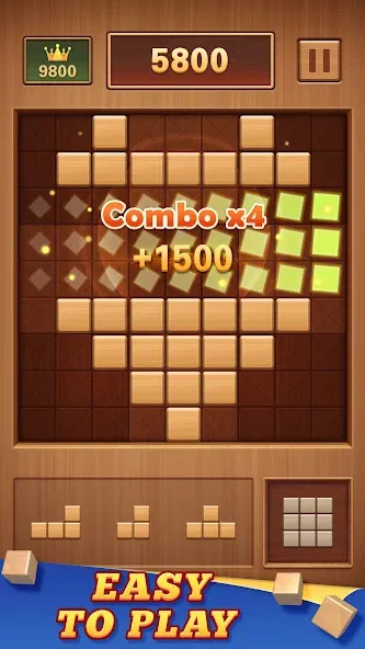 Wood Block 99 - Sudoku Puzzle (Вуд Блок 99) [МОД: Деньги, Монеты и Меню MOD] Screenshot 3
