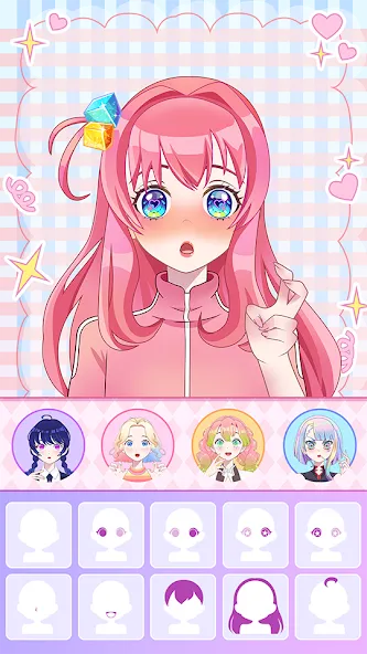 Anime Avatar Maker ASMR (Аниме Аватар Мейкер АСМР) [МОД: Много денег, Монет и Все открыто] Screenshot 2
