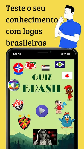 Quiz Brasil (Квиз Бразилия) [МОД: Все открыто, Дополнительные деньги и Меню MOD] Screenshot 1